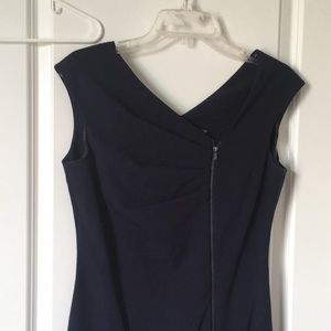 Calvin Klein Zipper Dress, Navy Blue 4
